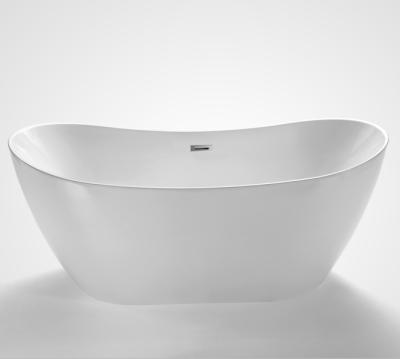 China Manufacturer Competitive Price Skirted Clean Double Ended Acrylic Freestanding Bathtub for sale