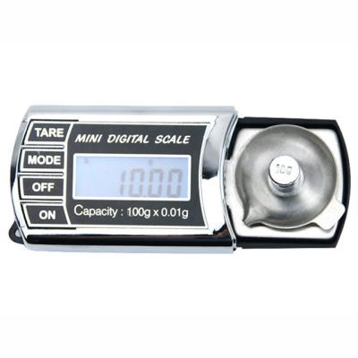 China Mini Digital Pocket Scale Weight Scale 100g 0.01g 110*47.5*22mm for sale