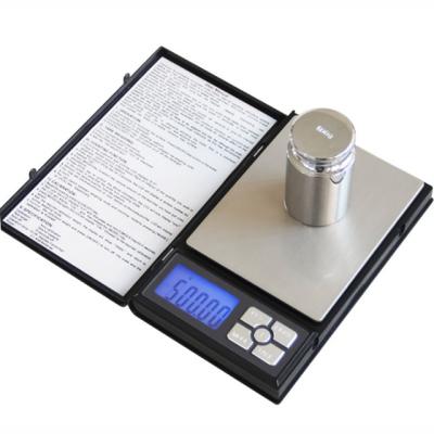 China Notebook Series Digital Scale 500G 0.01G Electronic Pocket Scale 165*105*21mm for sale