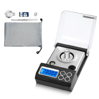 China WITH COVER High Accuracy Digital 0.001g Diamond Gold Jewelry Weighing Scale with Calibration Weight and Tweezers for sale