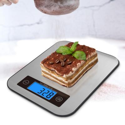 China Weight Measuring Digital Household Baking Cooking Kitchen Scale With Stainless Steel Platform And Hanging Hook for sale