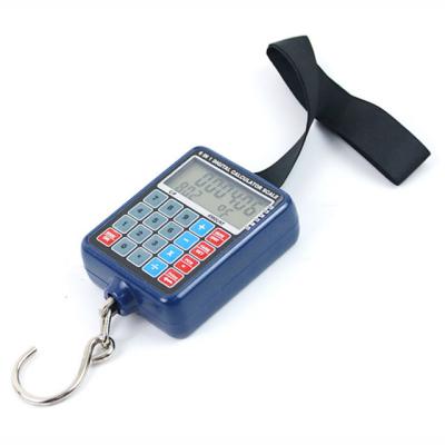 China Weight Measuring Max 50kg Multi-Function Digital Catch Scale With Calculator And Temperature for sale