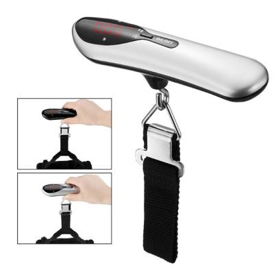 China Weight Measuring 50kg Premium Red LED Display Digital Luggage Scale With More Than 20kg Alert Function for sale