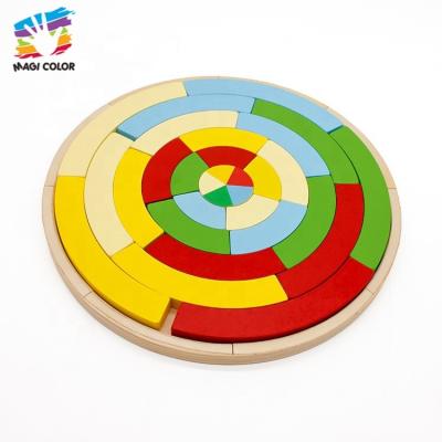 China DIY TOY Ready To Ship Educational Wooden Puzzle Blocks Toys For Toddlers W13A046 for sale