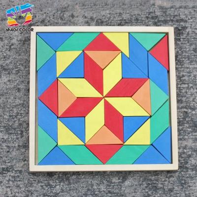 China DIY TOY Ready To Ship Educational Wooden Block Puzzle Toy For Baby W14A182 for sale