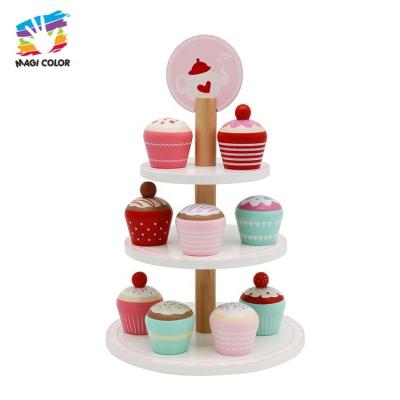 China Pretend Play New Released Pretend Play Wooden Dessert Cake Toys For Children W10B333 for sale