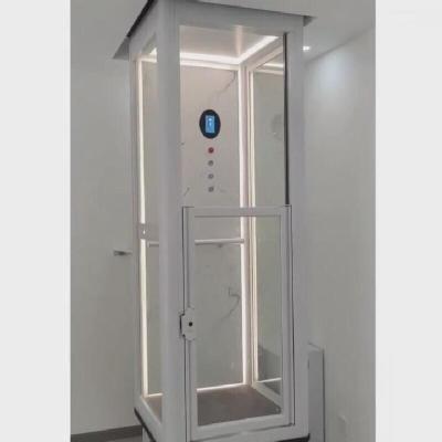 China 5-Floor Naked Cabin Hydraulic Home Elevators Automatic Operating System for sale