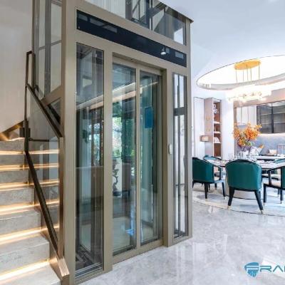 China Luxury Auto Sliding DoorsTraction Home Elevator Without Machine Room for sale