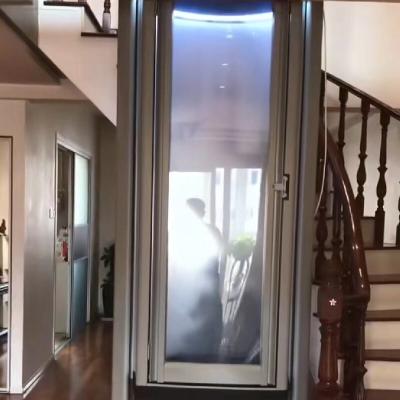 China 400 Kg Capacity Geared Capsule Elevator For Home Small Space capsule lift for 2 person for sale