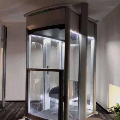 China Overload Protected Abnormity Elevator 0.6M/S With Automatic Doors 14.5M Travel Height for sale