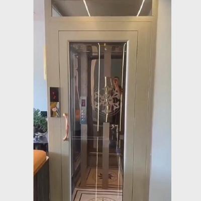 China Aluminium Alloy Frames Traction Type Elevators 0.4-1.0m/S For Residential for sale