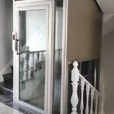 China Customizable Hydraulic Home Elevator Sightseeing Cabin With 4.7 Kw Motor And 3m Overhead Clearance for sale