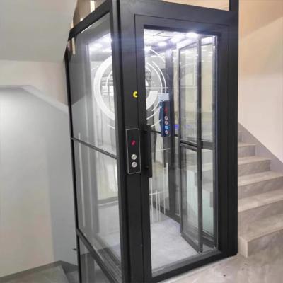 China Single Phase Deck Floor Residential Hydraulic Elevator With Automatic Door for sale