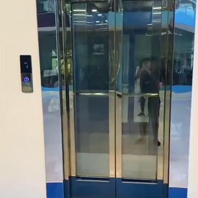 China Stainless Steel Traction Compact Residential Elevators 0.6 M/S Speed for sale