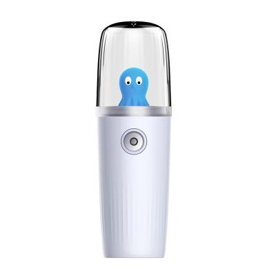 China Mini Face Mist Steamer Handy Moisturizer Mist Sprayer with Mirror Design Moisturizing and Moisturizing for Skin Care Makeup for sale