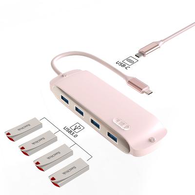 China PC Fireproof Material New Series OEM/ODM 5 in 1 type c usb c 2.0 3.0 fast transmission speed 5Gbps 5 port 5-port data hub for laptop for sale