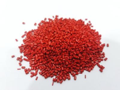 China Chili Red Plastic Color Masterbatch For Injection Moulding Products for sale