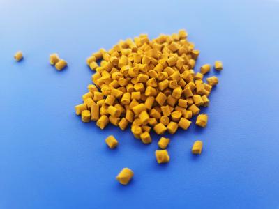 China Pigment Concentration 30% Yellow Masterbatch Eco friendly Material for sale