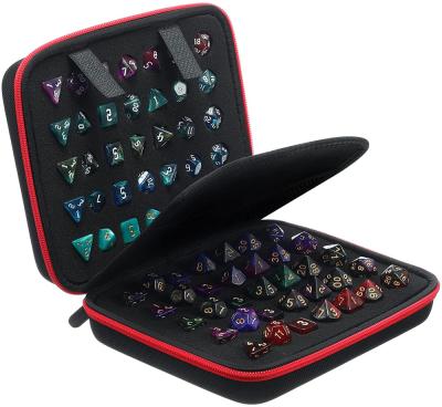 China Water Registance EVA Shockproof Dustproof Material Hard Case Can Hold High Quality Customized 70 Dice Suitcases Game Dice Storage Box for sale