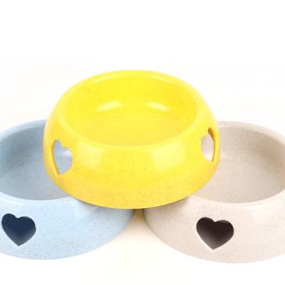 China Multicolor Viable Love Fashionable Cute Simple Bowl Medium Large Size Pet Feeder Small Medium Large Bowl For Cats Dogs for sale