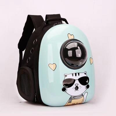 China 2022 Space Sustainable Bag Breathable Backpack Travel Carry Cat Dog Bag Pet Carrier With Window for sale