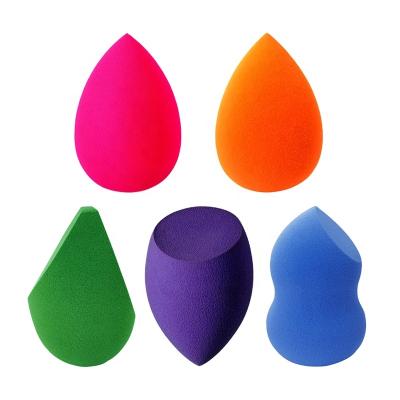 China Beauty Makeup Sponge Blender Brand Private Label Facial Cosmetic Facial Sponge Latex Soft Multi Colored Free Sponge Base for sale