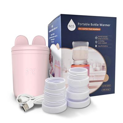 China Waterproof Portable Baby Bottle Warmer Breastmilk Fast Heating Portable Milk Bottle Warmer for sale