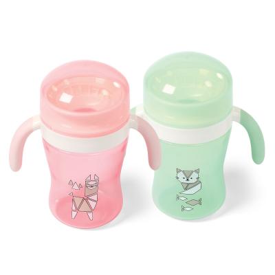 China 360 Degree Training Non Spill infant feeding cups with Handle OEM slow flow sippy cup for sale