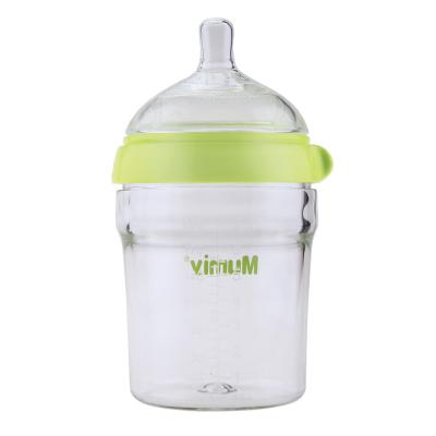 China 9oz Green Infant Feeder Bottle Baby Milk Hands Free Bottle Feeding for sale