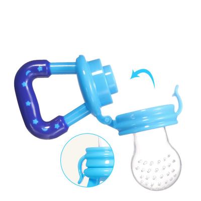 China ODM Pattern Silicone Blue Baby Infant Pacifier Fresh Fruit Teething Fruit Feeder For Food Sucker for sale