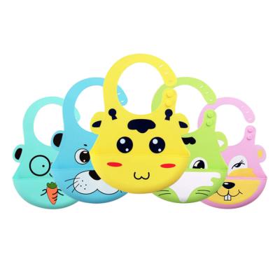 China Adjustable Soft Silicone Waterproof Infant Bibs Baby Bibs For Newborns Washable for sale