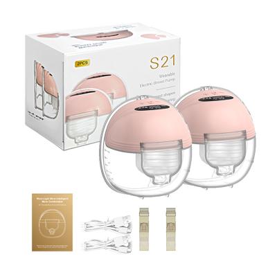 China Smart Display Breast Pump Set Bottle Milk Extractor Double Suction Massage Breast Milk Suction Pump for sale