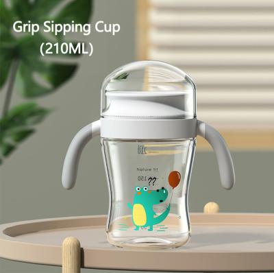 China Cartoon Baby Breast Drinking Cup OEM ODM Print Pattern Spouted Feeding Cup For Milk for sale