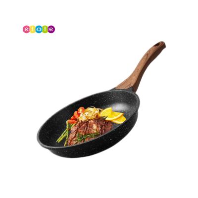 China LIFE Rustic Kitchen ESLITE Basic Nonstick Frying Pan Set Flat Granite Frying Pan for sale