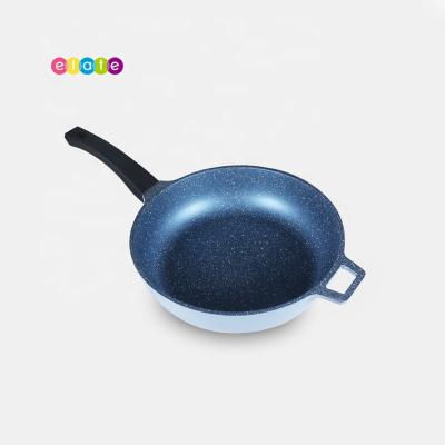 China Sustainable Cast Aluminum Deep Fryer Pan Frying Pan Without Glass Lid for sale