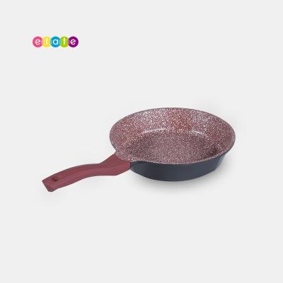 China Durable Aluminum Forged Frying Pan Cooking Pot Non Marble Coating Stick Frying Pan for sale