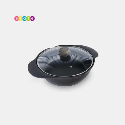 China General Use For Gas Casserole Dish Set And Induction Cooker Die Cast Aluminum Shallow Induction Casserole for sale