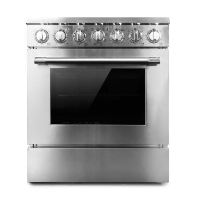 China Elektrische kachel met oven 30 inch vrijstaand elektrisch bereik 124L / 4.4 Cu.Ft 12kW Te koop