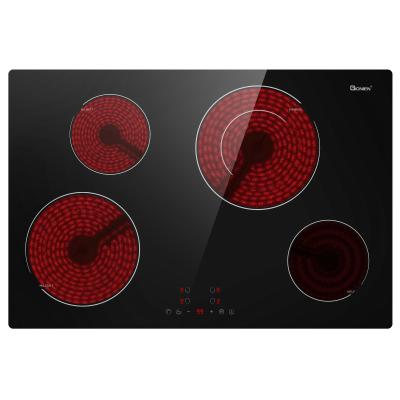 China Electric Cooktop 30 Inch 220-240V Built-In Ceramic Cooktop Stove Top 4 Burners 6900W for sale