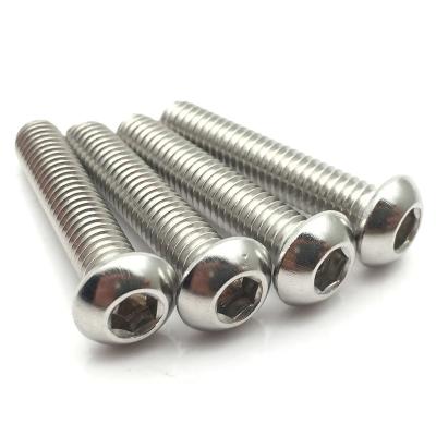 China Stainless steel A2 70 A4 70 iso7380 hex socket pan screw knob head screws for sale