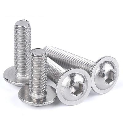 China Stainless Steel ISO7380.2 A2 A4 Stainless Steel Hex Socket Knob Screws With Gasket Flanged Knob Head Allen Bolts Screws for sale