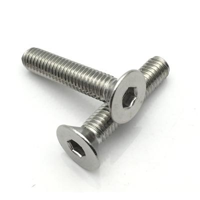 China Industry / Construction M2 M2.5 M3 M4 M5 M6 M8 Countersunk Head Bolts Stainless Steel A2 Flat Head Bolt for sale