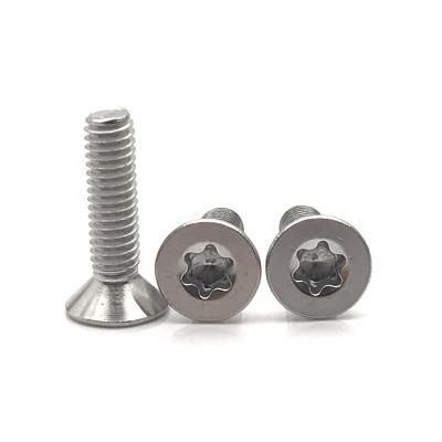 China SS304 Torx Flat Head Countersunk Stainless Steel Screw gb2673 iso14581 Customized Torx Screw for sale