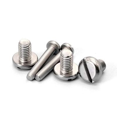 China SS304 Pan Head Slotted Screws M8 M10 Stainless Steel Machine Screws for sale