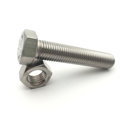 China Industry / 8x30 ss316 a4 70 din 933 stainless steel hex head construction bolt for sale