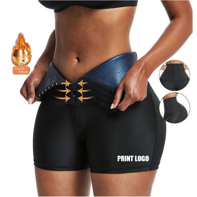 China Logo Waist Tummy Trimmer Adjustable Waist Trainer Shorts Yoga Women Shorts Fitness Breathable Custom Elastic Waist Workout for sale