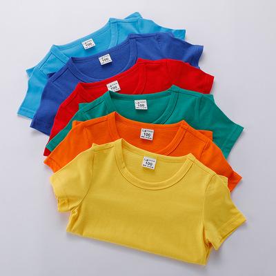 China 2021 Wholesale Custom Printing Kids Short Sleeve Boy 100% Cotton Anti-Shrink Kids T-Shirts for sale