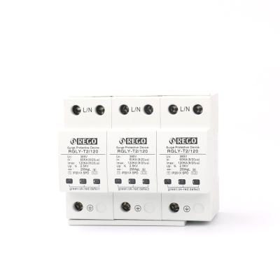 China REGO RGLY-T2120 3P 100KA 120KA SPD RGLY-T2120 Surge Protector Surge Protective Device for sale