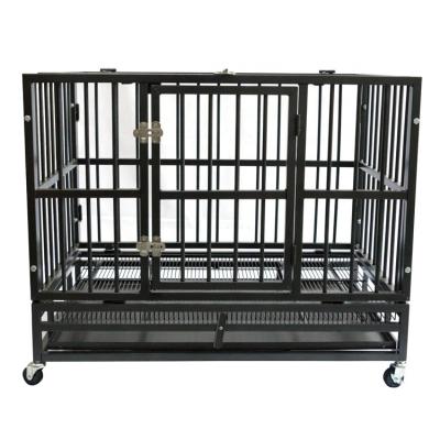 China Breathable General Slope-Front Collapsible Luxury XL Dog Cage For Large Dog for sale