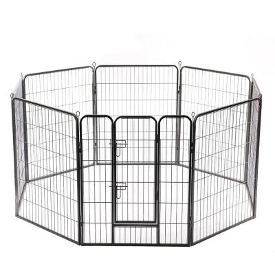 China Easily Assembled Portable Foldable 10 Panel Dog Exercise Puppy Playpen Barrier For Outdoor for sale